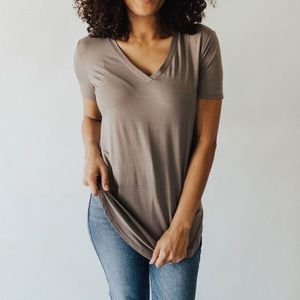 Carly Jean Los Angelos Cocoa Tunic- NWT